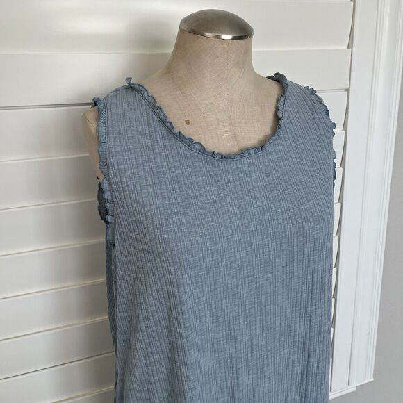 Comfort Code by Cuddl Duds Sleeveless Dress with pockets size L light blue - Picture 2 of 8